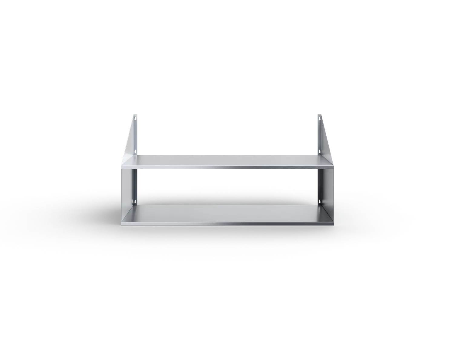 Полка настенная сплошная 2-х ярусная ПКЧ-2-11/3-С