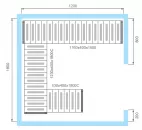 Комплект стеллажей для КХН-6,61 - Вар.2