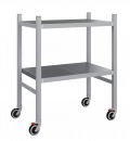Мобильный стеллаж-тележка LOAD.ME.MOBILE INOX, 2 яруса, Г400, В900