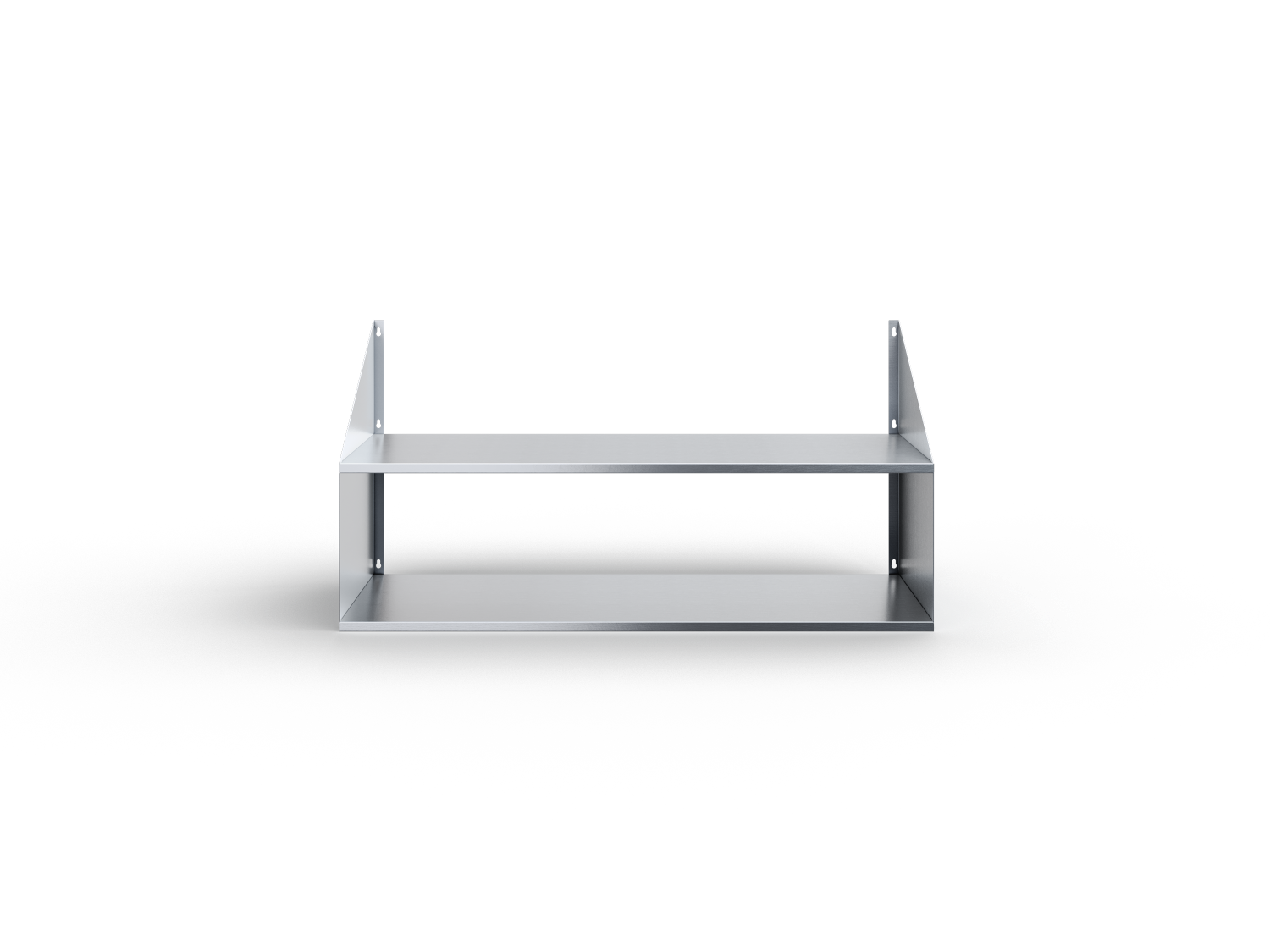 Полка настенная сплошная 2-х ярусная ПКЧ-2-11/4-С