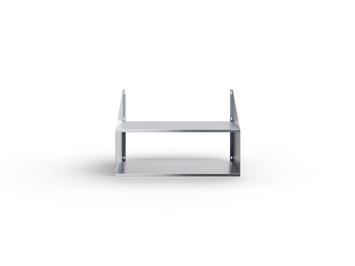 Полка настенная сплошная 2-х ярусная ПКЧ-2-9/3-С