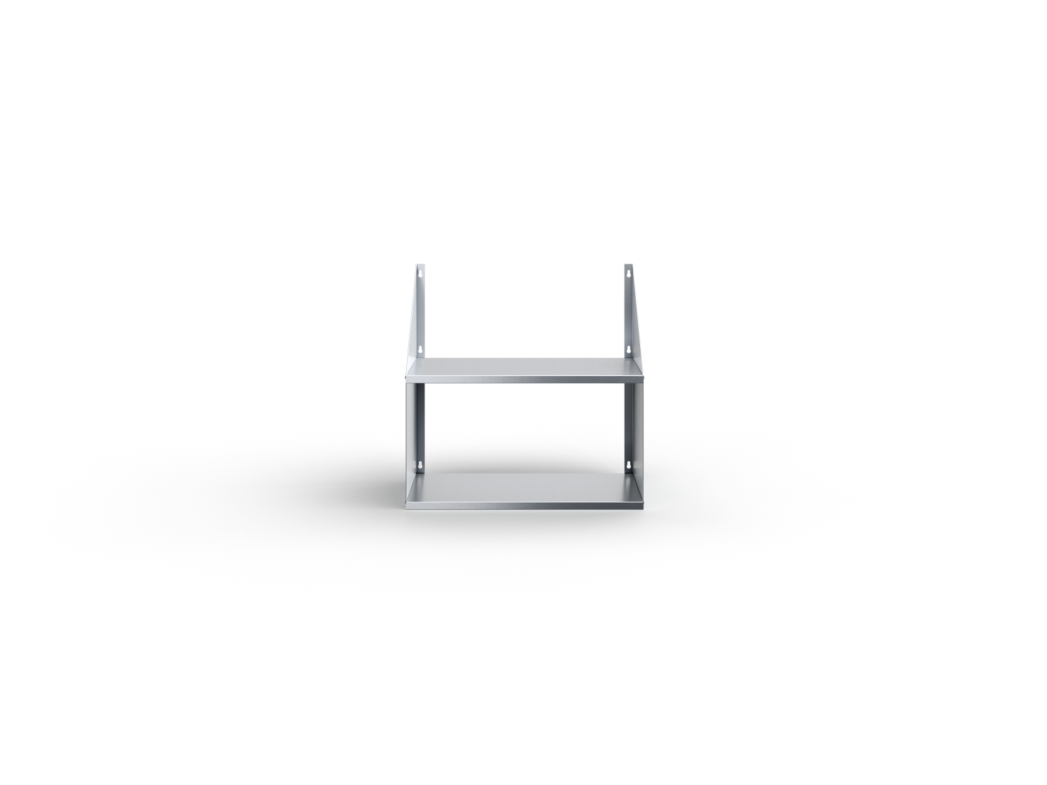 Полка настенная сплошная 2-х ярусная ПКЧ-2-6/3-С